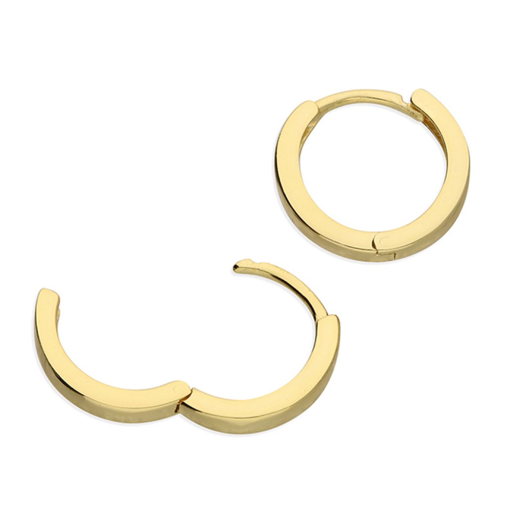 Gold-Plated Huggie Earrings