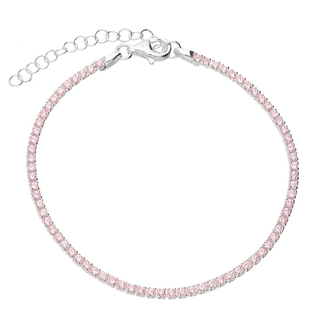 Pink CZ Tennis Bracelet