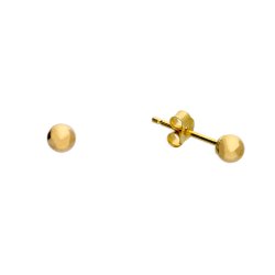 9ct Yellow Gold 3mm Ball Stud Earrings