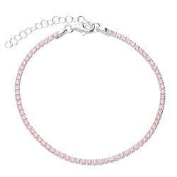 Pink CZ Tennis Bracelet